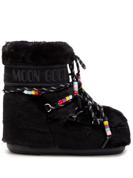 Høje flade støvler Moon Boot sort