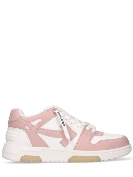 Virksomhet lær sneakers Off-white hvit