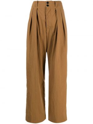 Pantalon droit taille haute Plan C marron