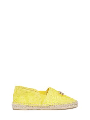 Blonder espadrillos for jenter Dolce & Gabbana gul