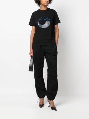 Geblümte t-shirt mit print Coperni