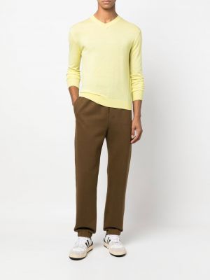 Pullover mit v-ausschnitt Nanushka gelb