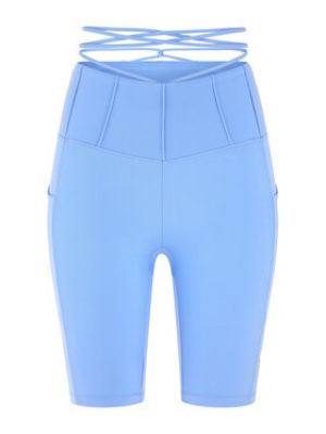 Priliehavé športové šortky skinny fit Guess modrá