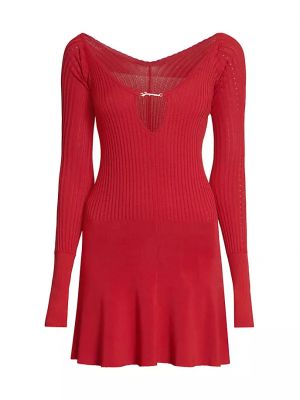 Платье мини Jacquemus красное