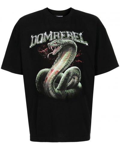 T-shirt con stampa Domrebel nero