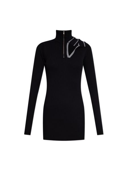 Sukienka mini z wełny merino Y/project czarna