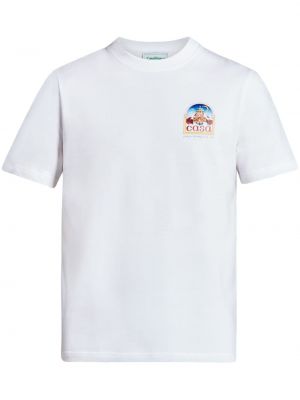 Памучна тениска Casablanca бяло