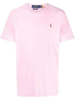 Jersey steppelt pólóing nyomtatás Polo Ralph Lauren rózsaszín