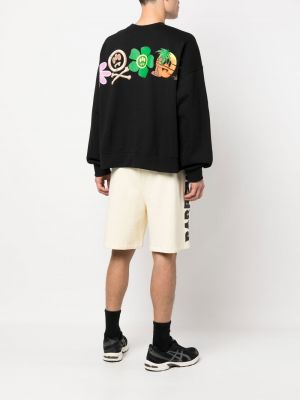 Sweatshirt mit rundhalsausschnitt mit print Barrow schwarz