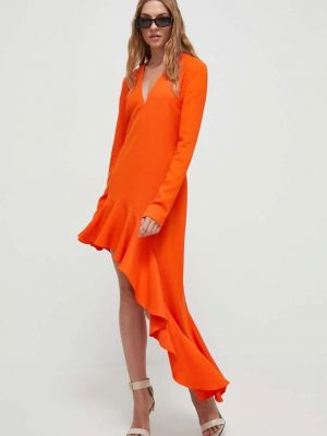 Dlouhé šaty Moschino Jeans oranžové