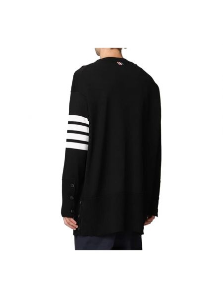 Jersey de lana a rayas de tela jersey Thom Browne negro
