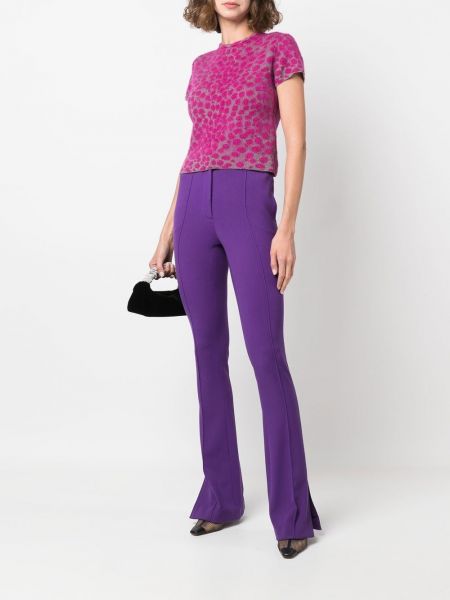 Kalhoty Genny fialové