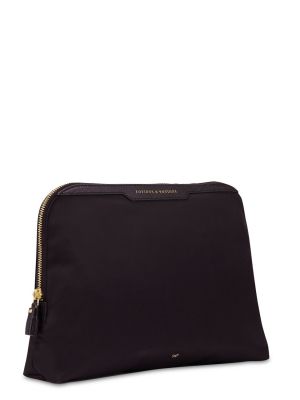 Kozmetična torbica iz najlona Anya Hindmarch črna