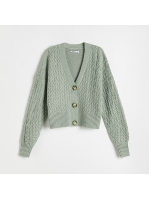Dzianinowy sweter Reserved zielony