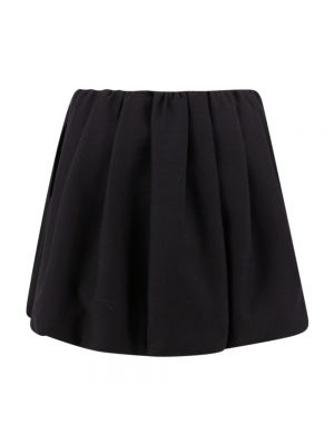 Mini falda con cremallera Valentino negro