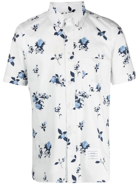 Pamučna košulja s cvjetnim printom s printom Thom Browne