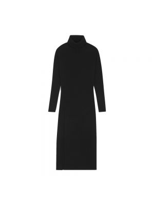 Sukienka z kaszmiru Saint Laurent czarna