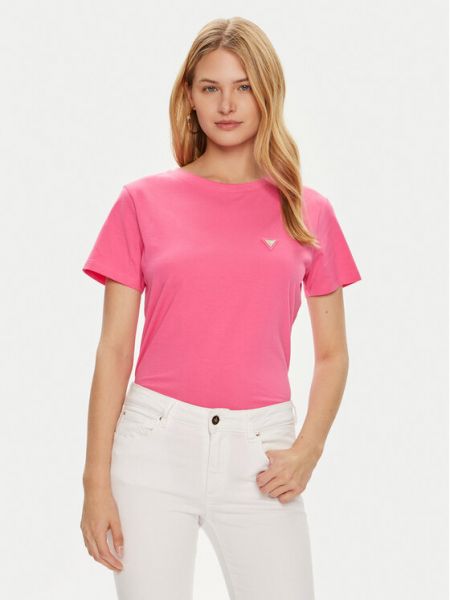 Marškinėliai Guess rožinė