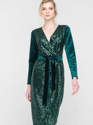 Зеленое вечернее платье Fors