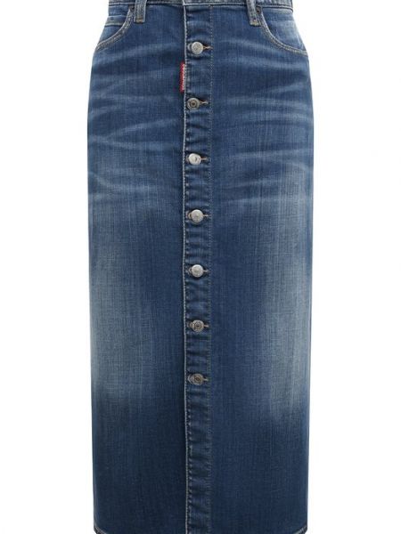 Голубая джинсовая юбка Dsquared2