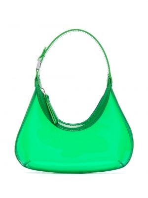 Чанта за ръка с кехлибар By Far зелено