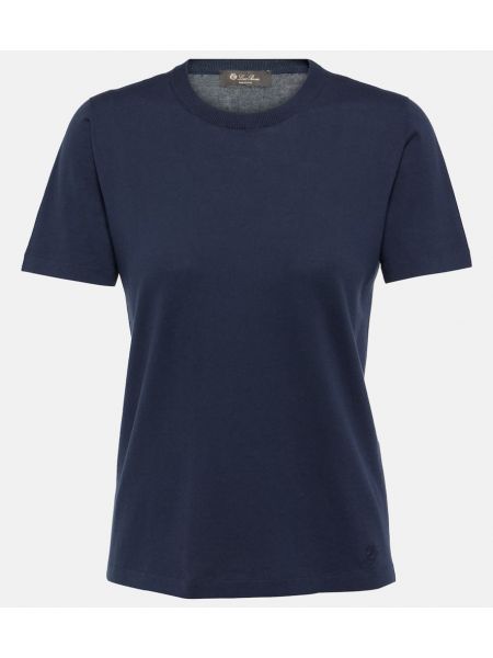 T-shirt di cotone Loro Piana blu