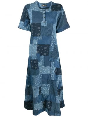 Robe mi-longue à imprimé Ralph Lauren Rrl bleu