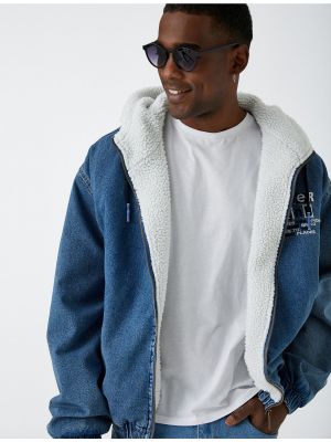Džínsová bunda s kapucňou Koton
