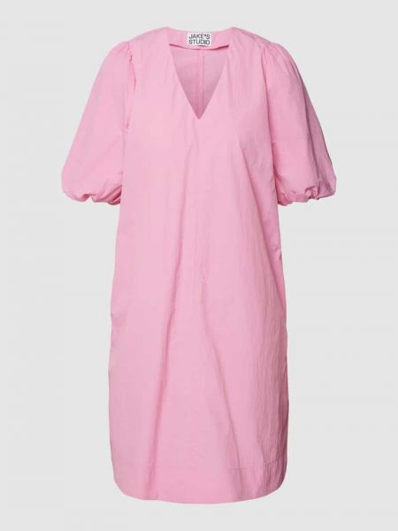 Sukienka midi z dekoltem w serek Jake*s Studio Woman różowy