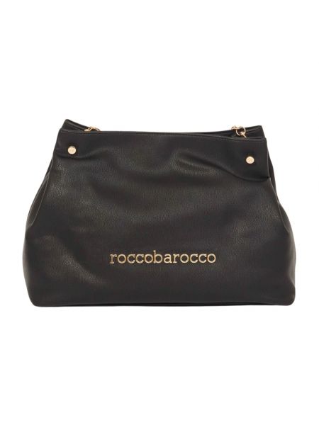 Czarna torba na ramię Roccobarocco