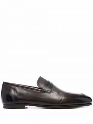 Slip-on skinn loafers Bally brun