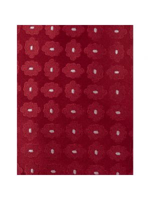 Corbata de seda de flores con estampado Kiton rojo