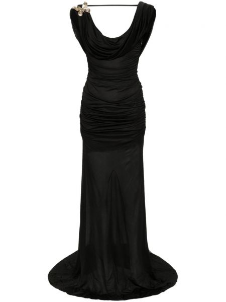 Μάξι φόρεμα Blumarine μαύρο