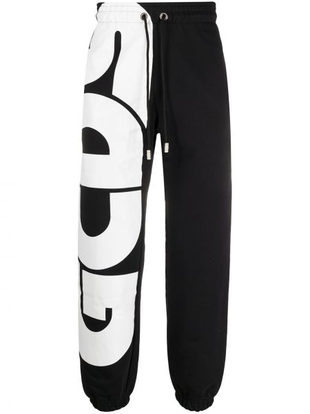 Spodnie sportowe z nadrukiem Gcds czarne