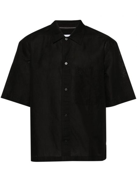 Džinsa krekls ar kabatām Calvin Klein Jeans melns