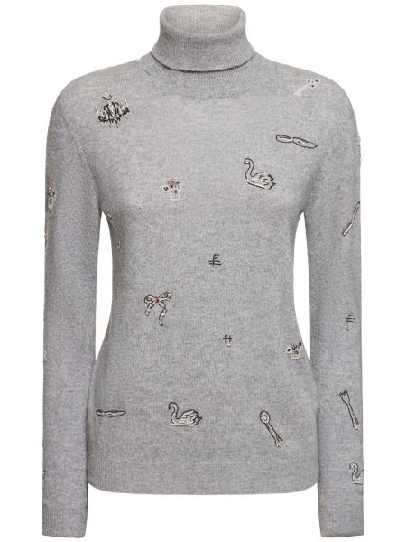 Brodert turtleneck Msgm grå