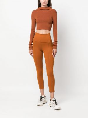 Pantalon de sport taille haute Live The Process orange