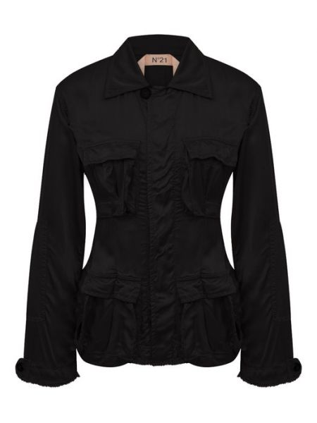 Черный пиджак из вискозы N21