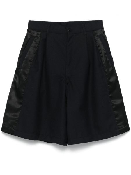 Laskostettu bermudashortsit Comme Des Garcons Shirt sininen