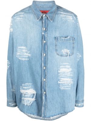 Distressed jeanshemd 424
