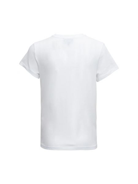 Top de algodón con estampado de tela jersey A.p.c. blanco