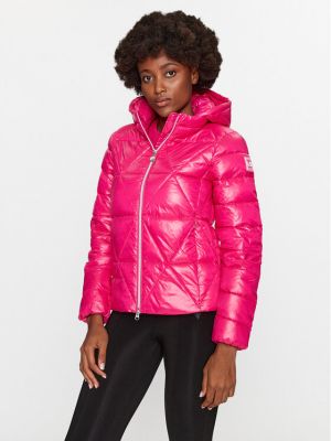 Pernata jakna Ea7 Emporio Armani ružičasta
