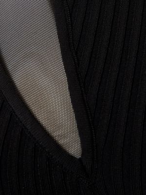 Robe en tricot David Koma noir