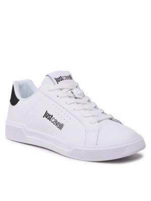 Αθλητικό sneakers Just Cavalli λευκό