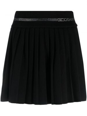 Plisované mini sukně Gcds černé
