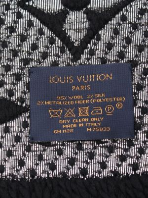 Žakárový vlněný šál Louis Vuitton