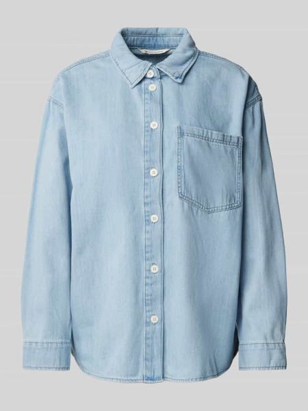 Koszula jeansowa oversize Tom Tailor Denim niebieska