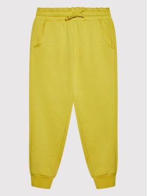 Kalhoty United Colors Of Benetton, žlutá