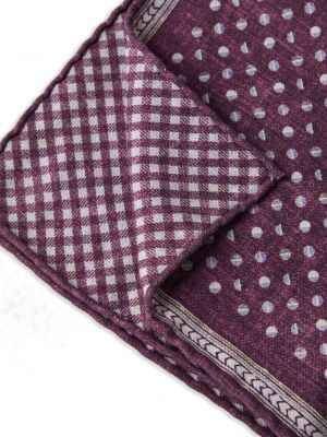 Cravate en soie à motif géométrique avec poches Brunello Cucinelli