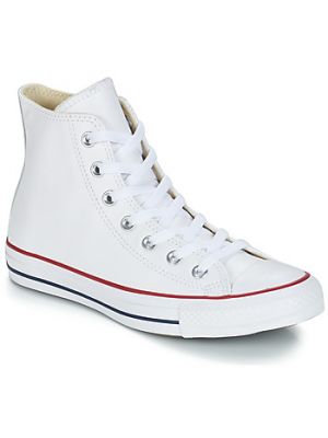 Sneakers di pelle con motivo a stelle Converse Chuck Taylor All Star bianco